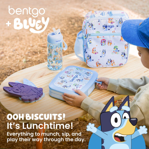 Bentgo + Bluey Kids Prints 5-Piece Lunch Box Set