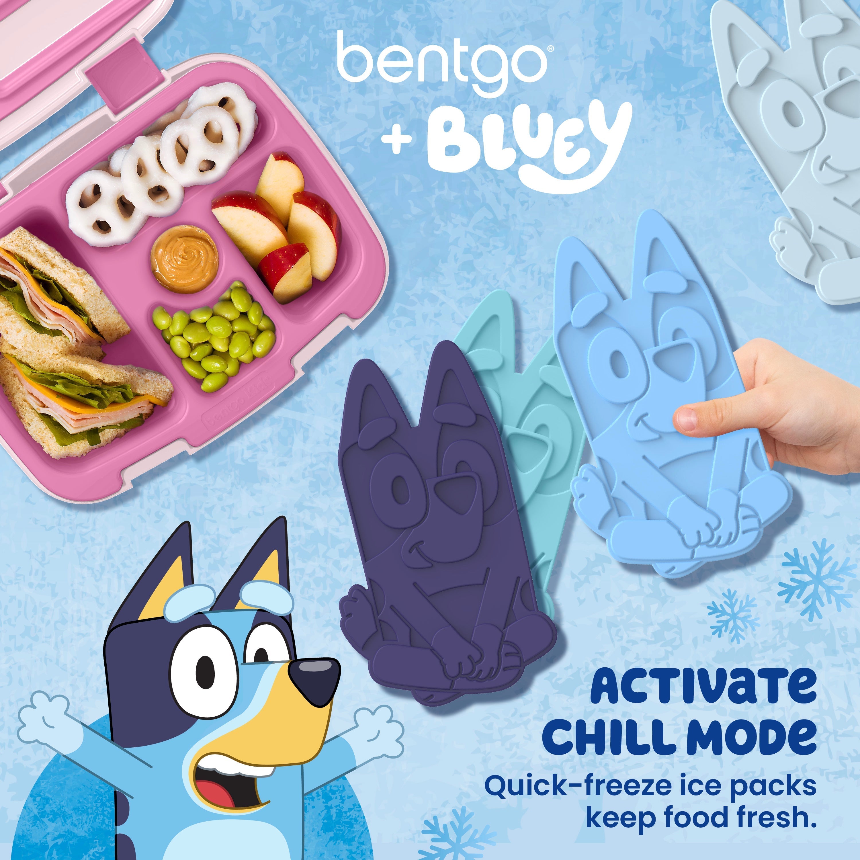 Bentgo + Bluey Reusable Ice Packs (4-Pack)