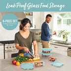 Bentgo Glass Leak-Proof Food Storage Set (8-Piece)