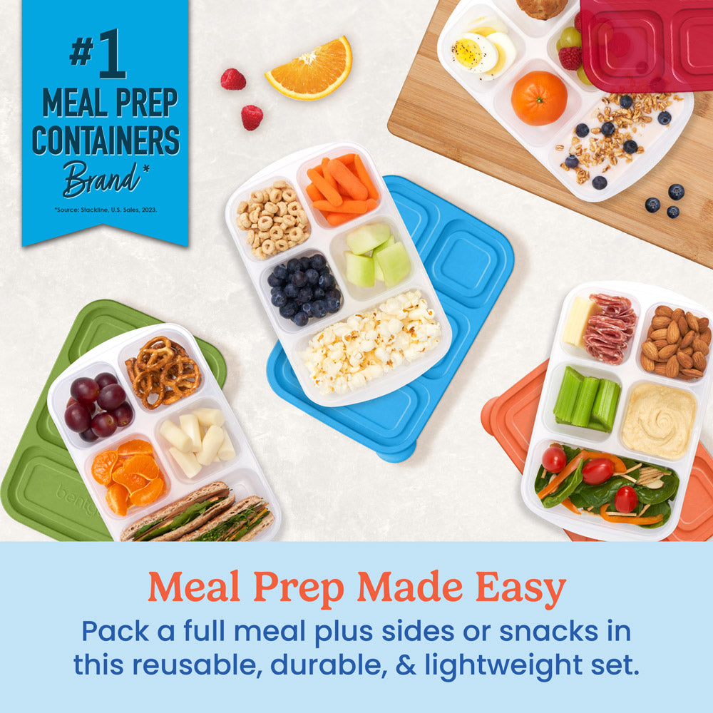 Bentgo Easyboxes 5-Compartment Food Containers 8-Piece Set