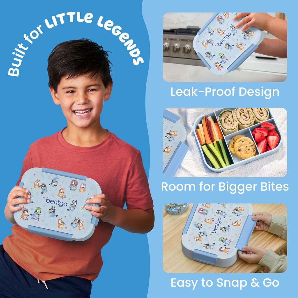 Bentgo + Bluey Kids Snap & Go Lunch Box