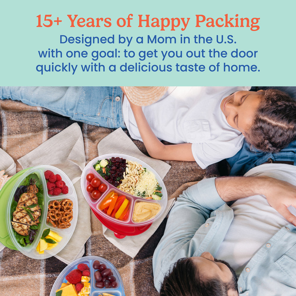 Bentgo Easyboxes 4-Compartment Oval Containers 8-Piece Set