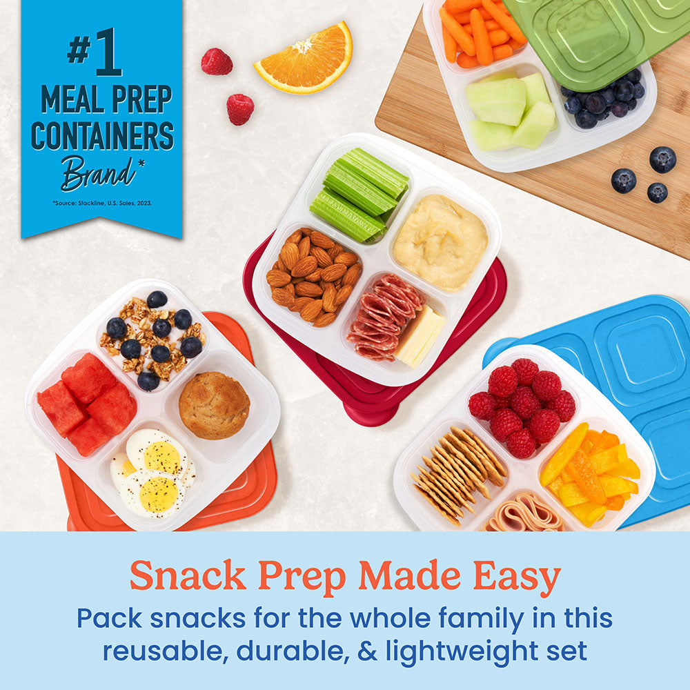 Bentgo Easyboxes 4-Compartment Snack Containers 8-Piece Set