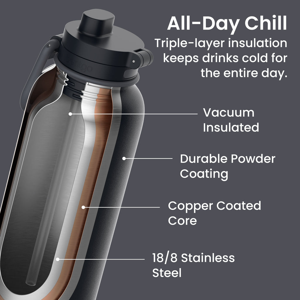 Bentgo Flip 2-in-1 Water Bottle (40 fl oz)