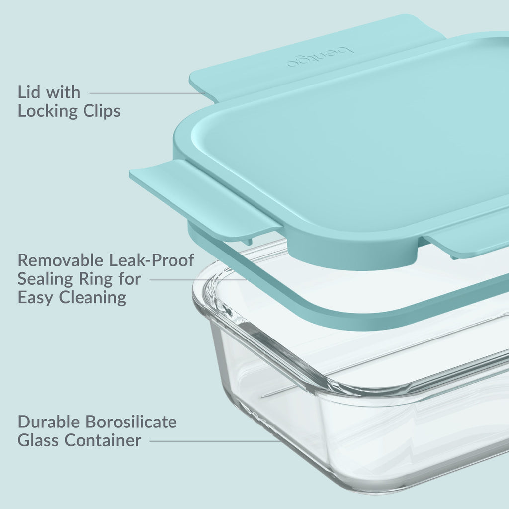 Bentgo Glass Leak-Proof Food Storage Set (4-Piece)