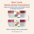 Bentgo Easyboxes 4-Compartment Oval Containers 8-Piece Set
