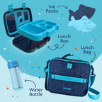 Bentgo Kids Prints Lunch 5-Piece Set with Ice Packs