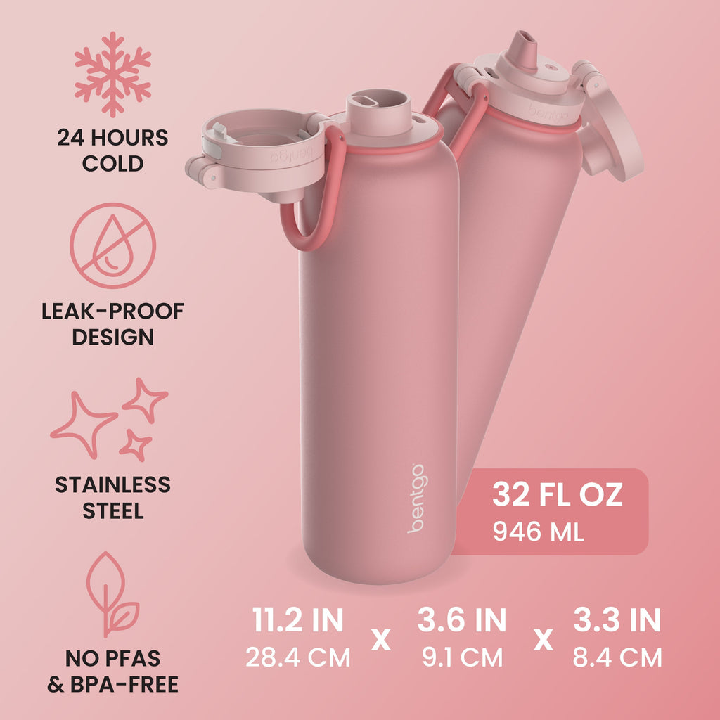 Bentgo Flip 2-in-1 Water Bottle (32 fl oz)