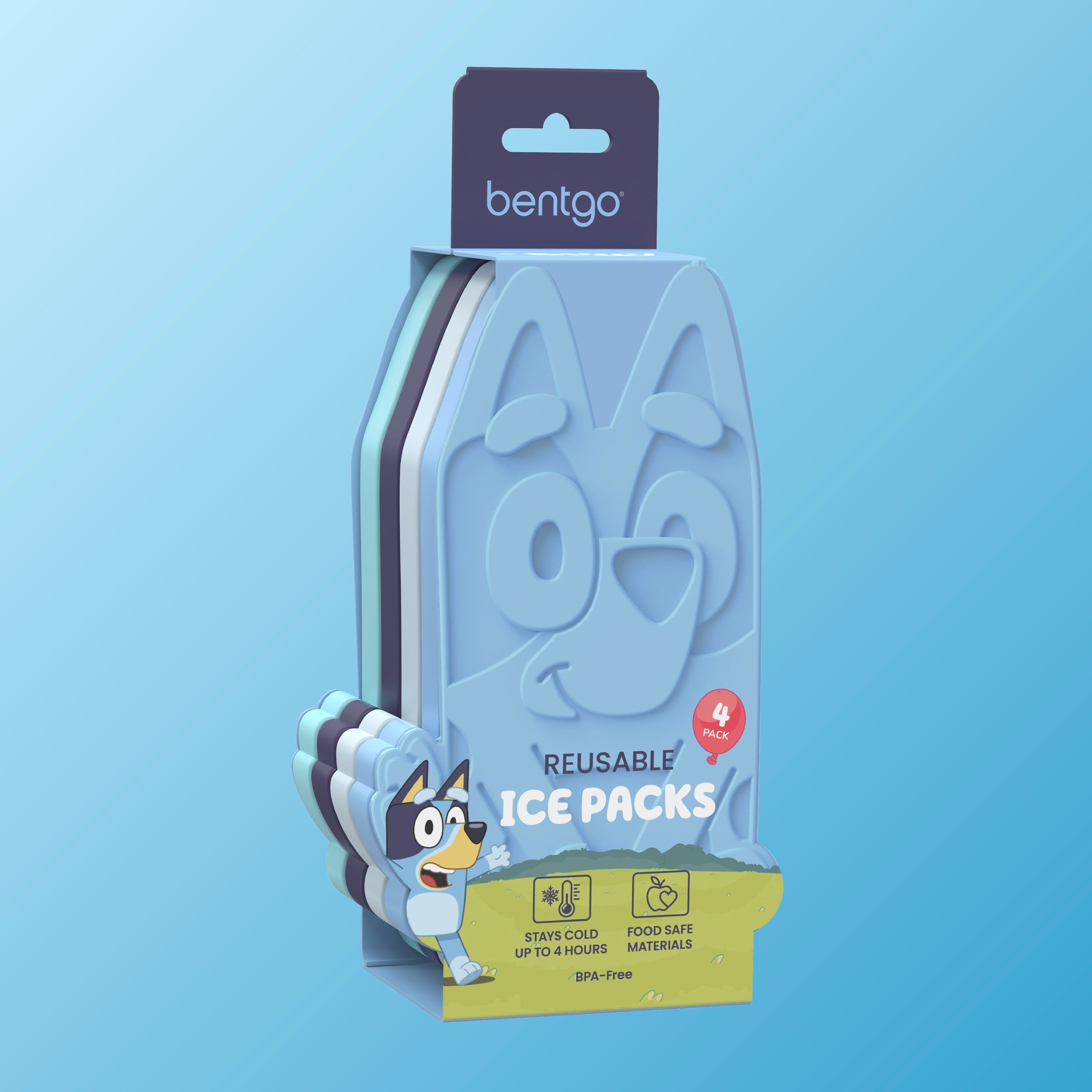 Bentgo + Bluey Reusable Ice Packs (4-Pack)
