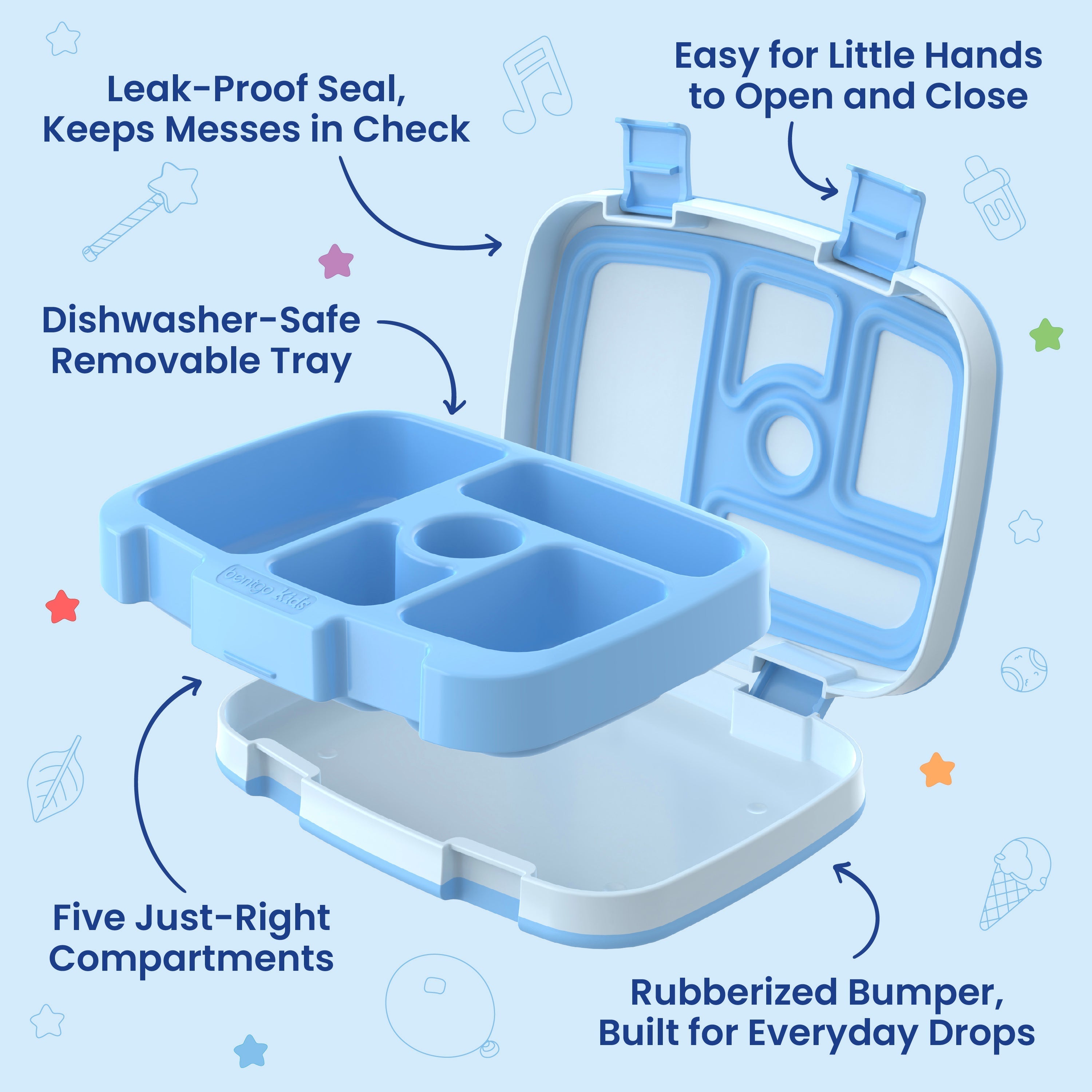 Bentgo + Bluey Kids Prints Lunch Box