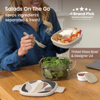 Bentgo Glass Prints All-in-One Salad Container