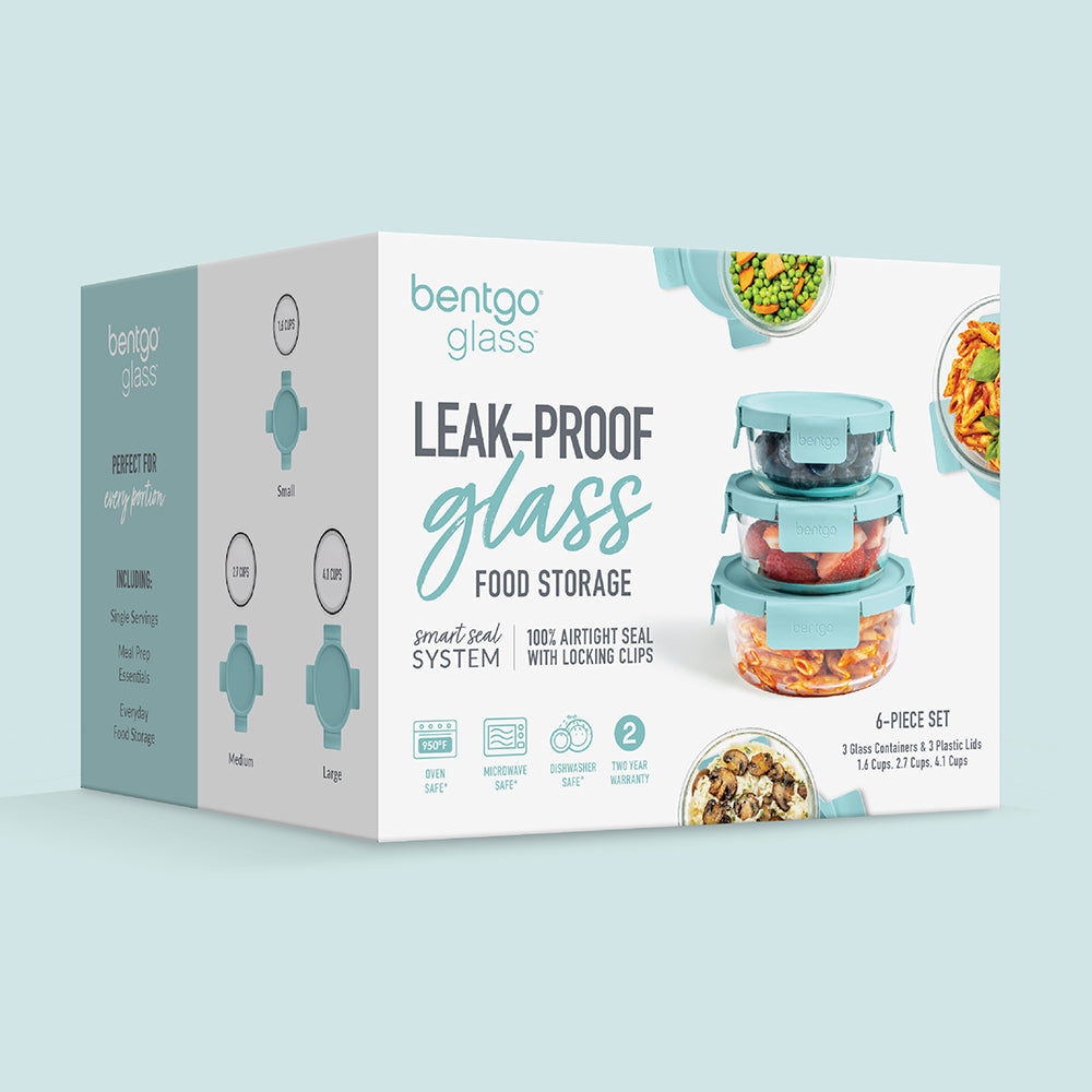 Bentgo Glass Leak-Proof Food Storage Set (6-Piece)