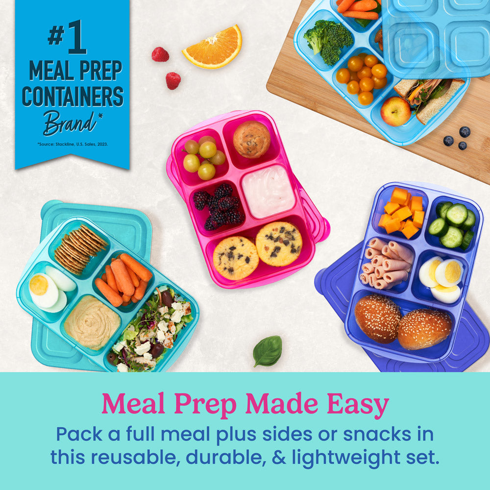 Bentgo Easyboxes 5-Compartment Food Containers 8-Piece Set