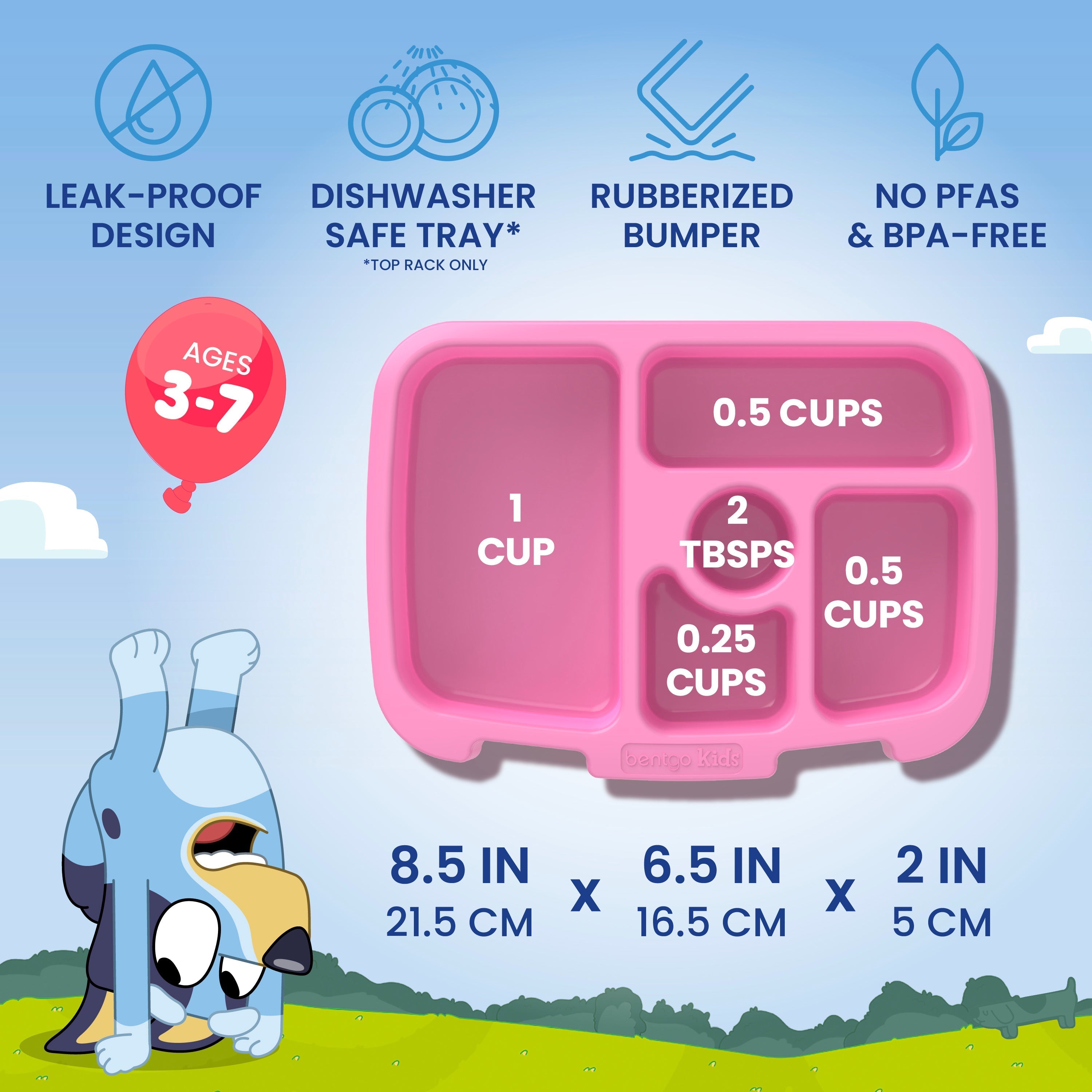 Bentgo + Bluey Kids Prints Lunch Box
