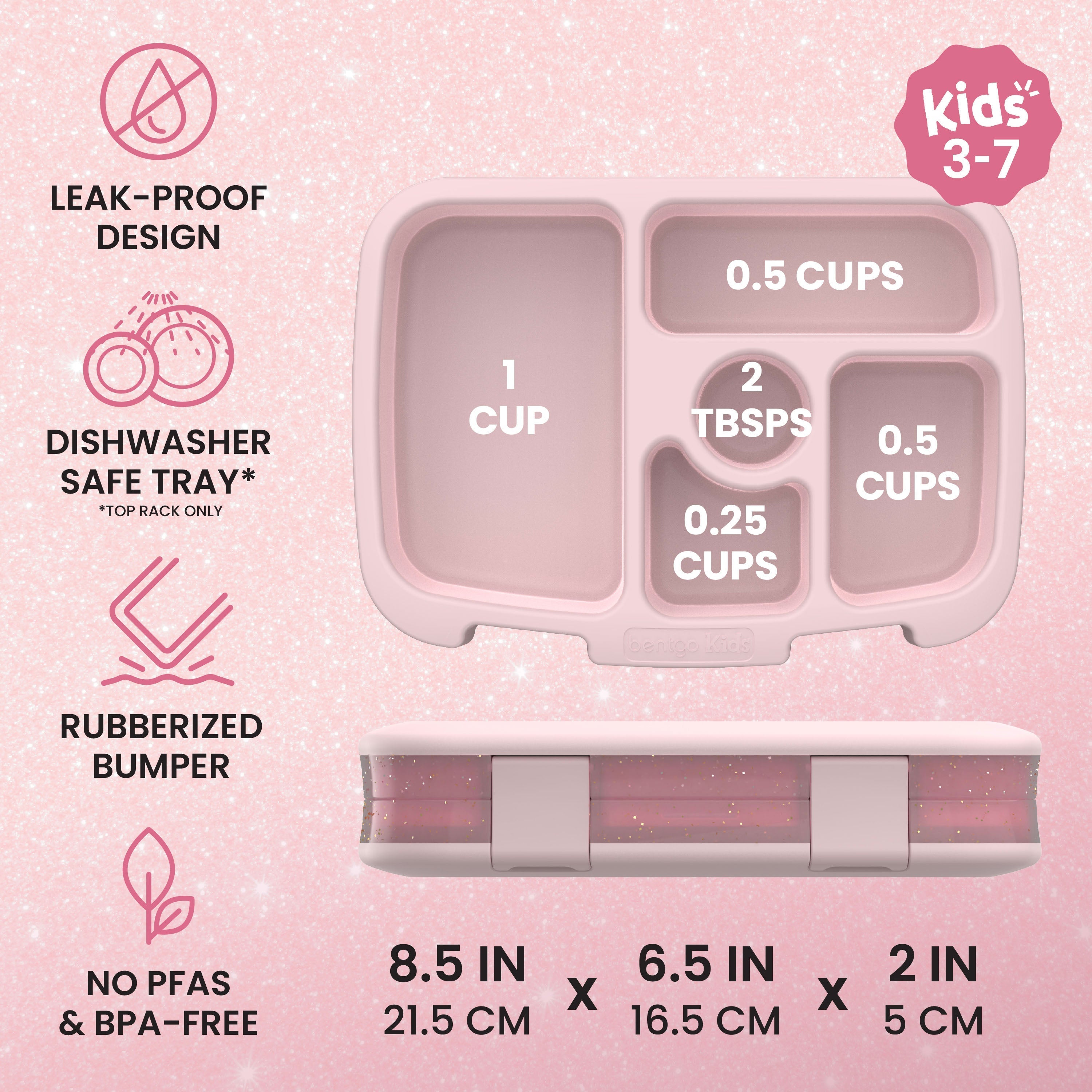 Bentgo Kids Lunch Box (Glitter & Confetti)