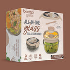 Bentgo Glass Prints All-in-One Salad Container