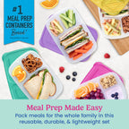 Bentgo Easyboxes 3-Compartment Food Containers 8-Piece Set