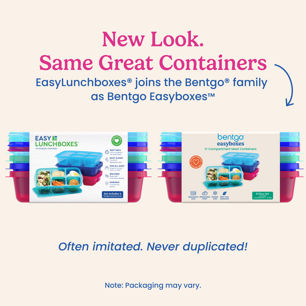 Bentgo Easyboxes 5-Compartment Food Containers 8-Piece Set