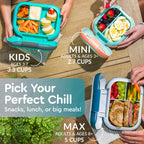 Bentgo Chill Kids Lunch Box & 2 Extra Trays with Lids