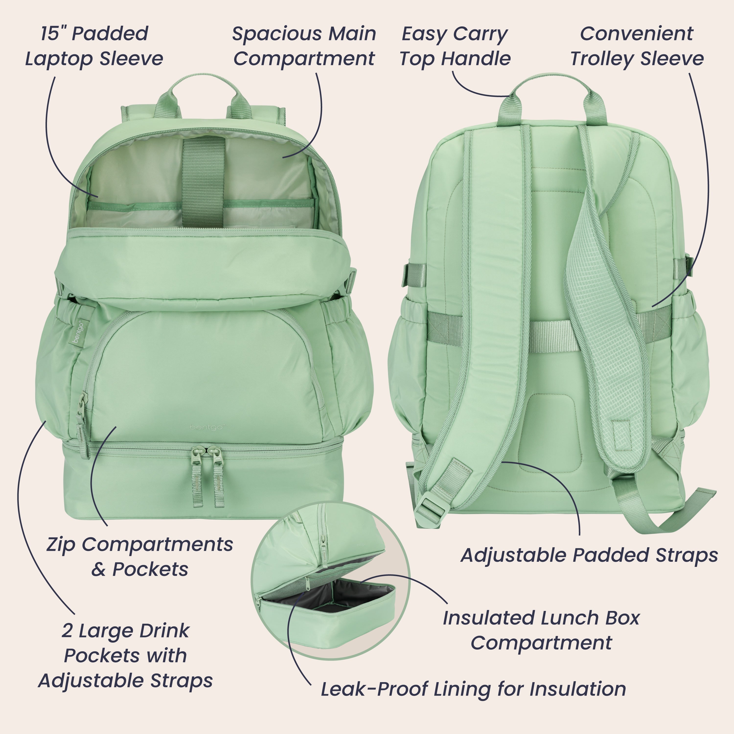 Bentgo 2-in-1 Backpack & Lunch Bag