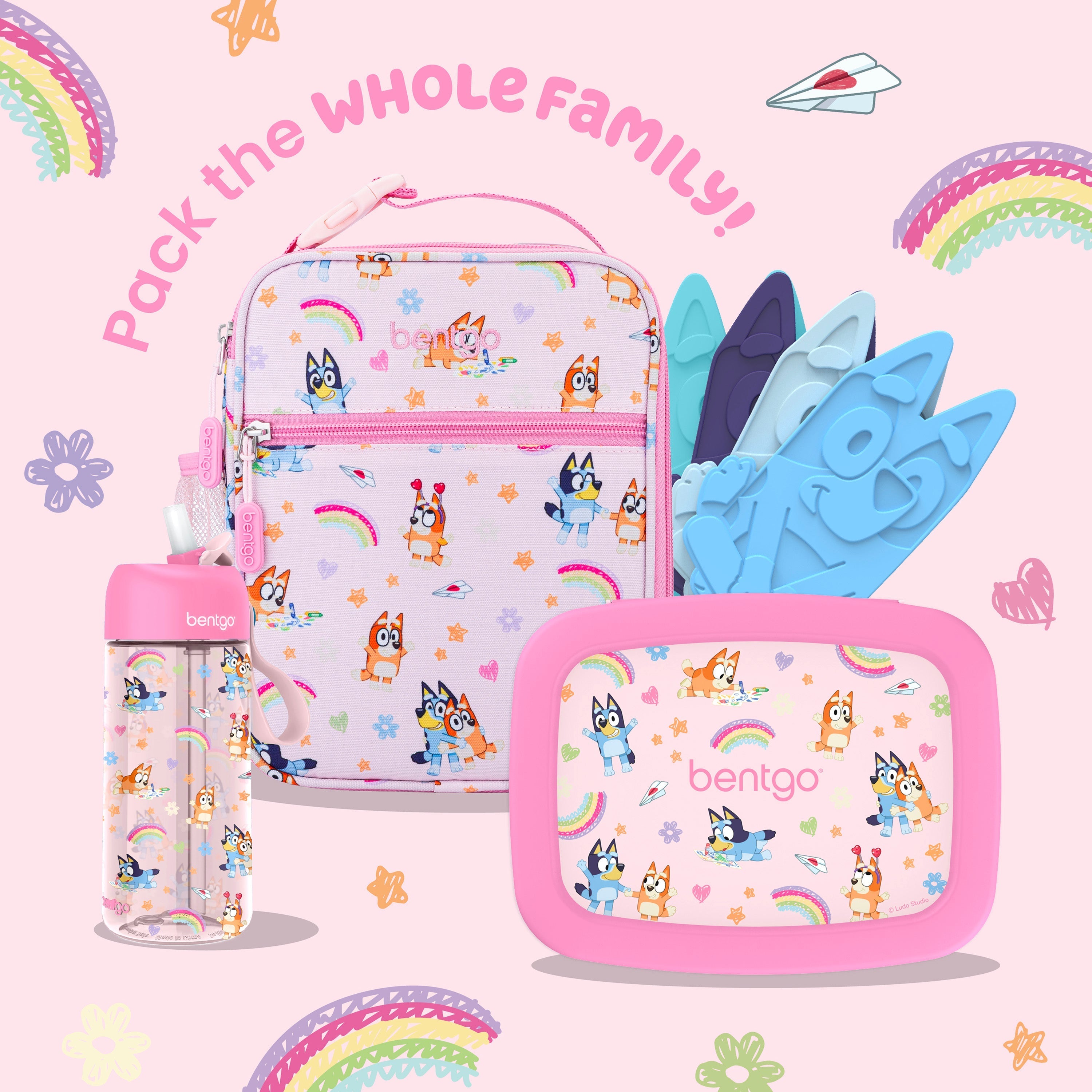 Bentgo + Bluey Kids Prints Lunch Box