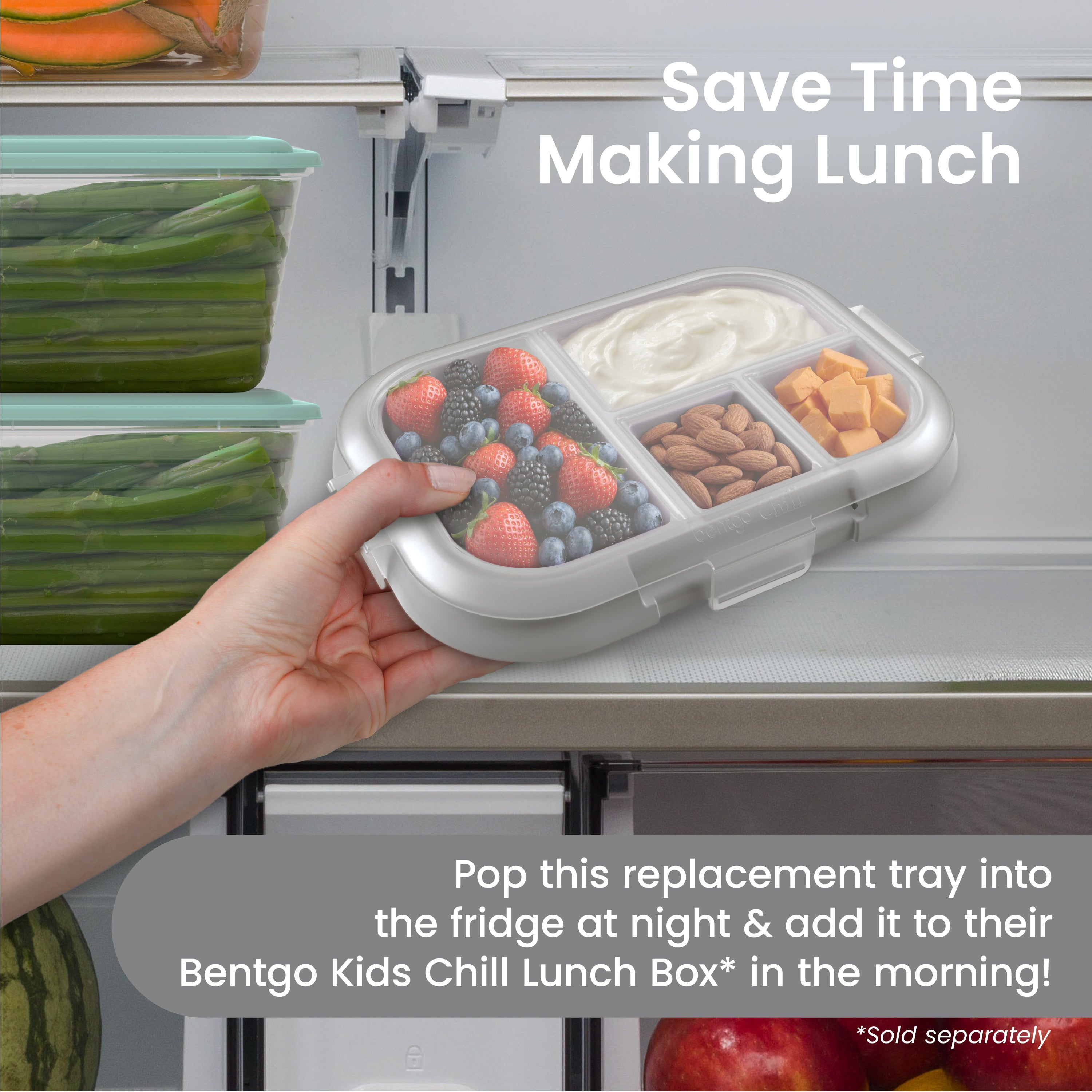 Bentgo Chill Kids Tray with Transparent Cover