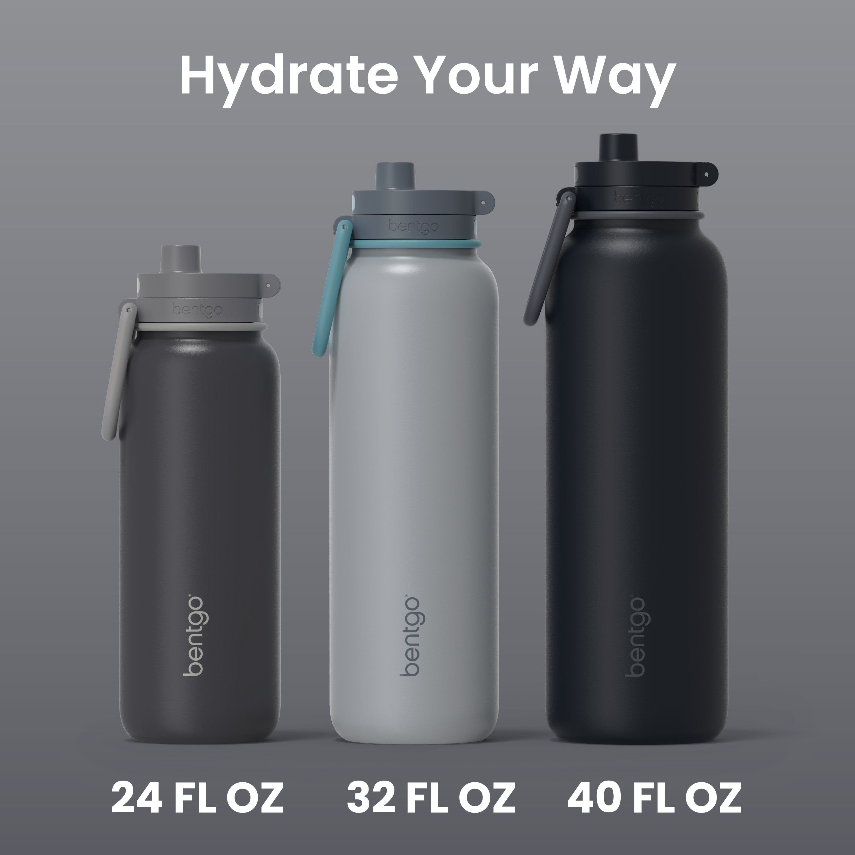 Bentgo Flip 2-in-1 Water Bottle (32 fl oz)