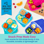 Bentgo Easyboxes 4-Compartment Snack Containers 8-Piece Set