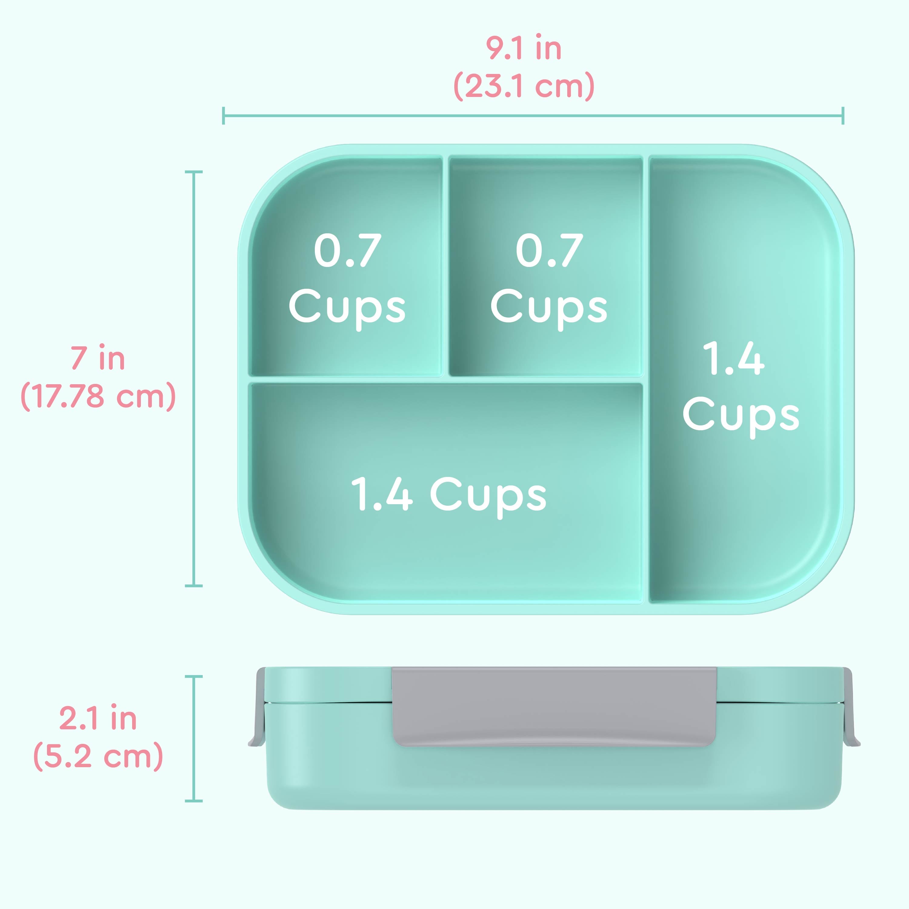 Bentgo Kids Snap & Go Lunch Box (2-Pack)