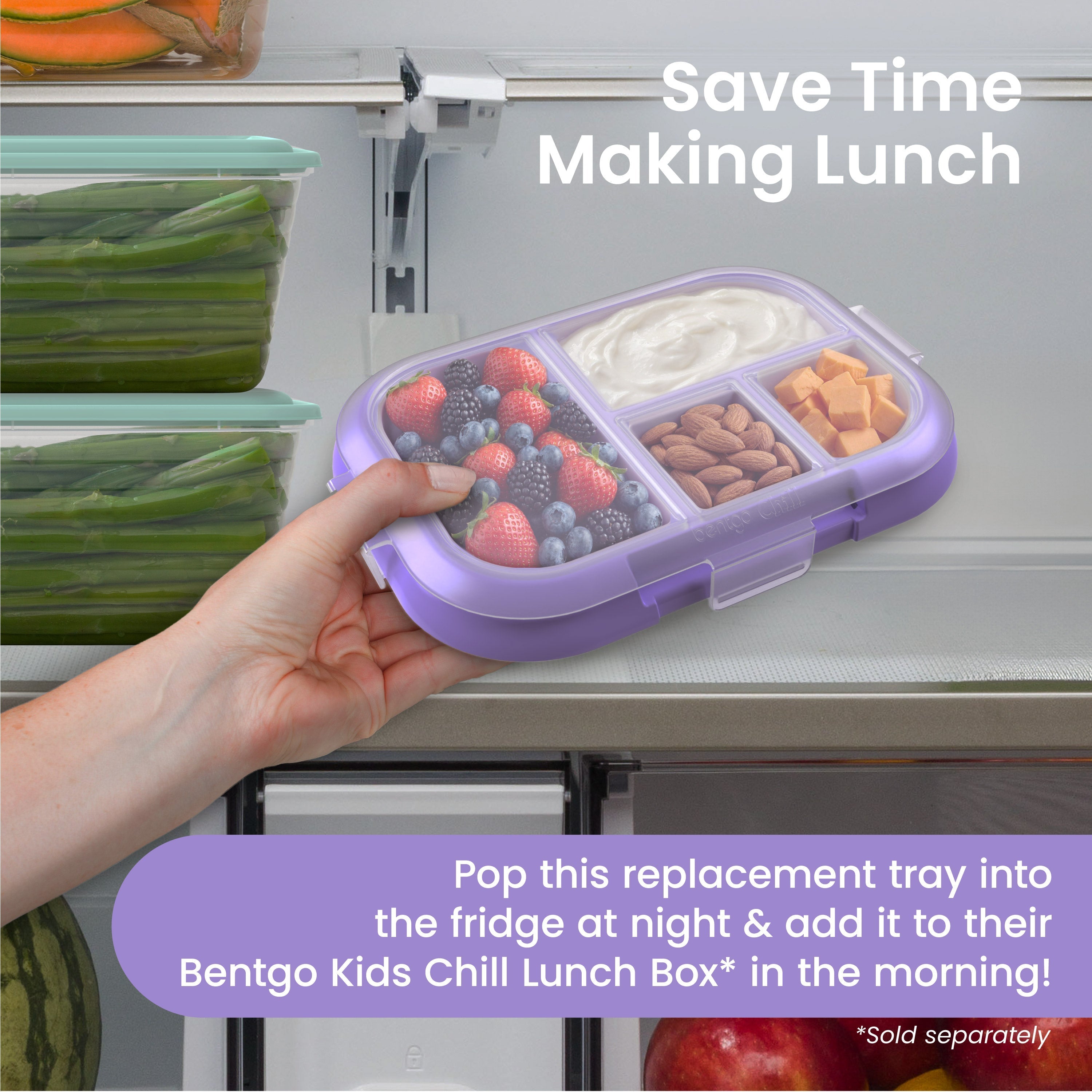 Bentgo Chill Kids Tray with Transparent Cover