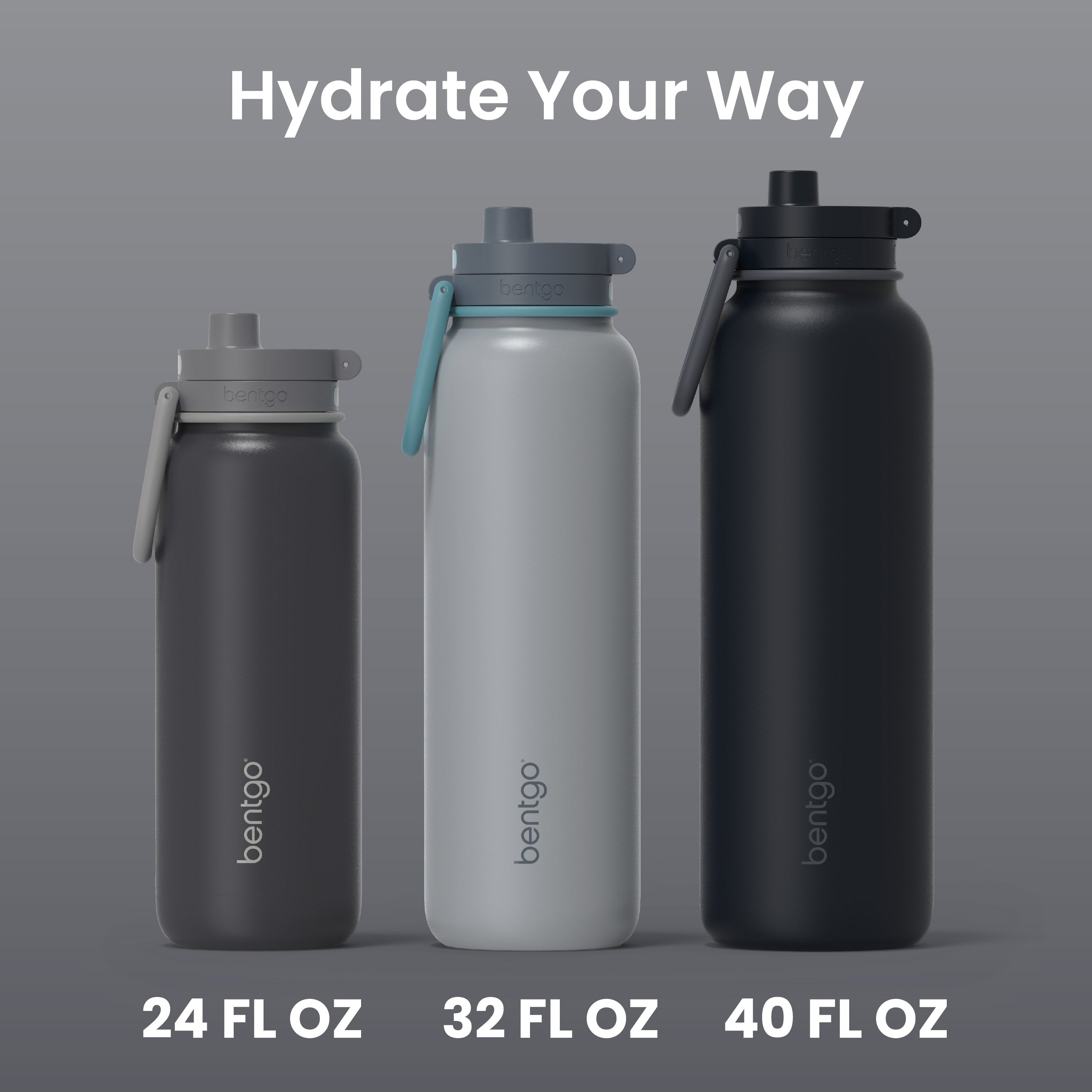Bentgo Flip 2-in-1 Water Bottle (24 fl oz)
