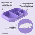 Bentgo Chill Kids Tray with Transparent Cover