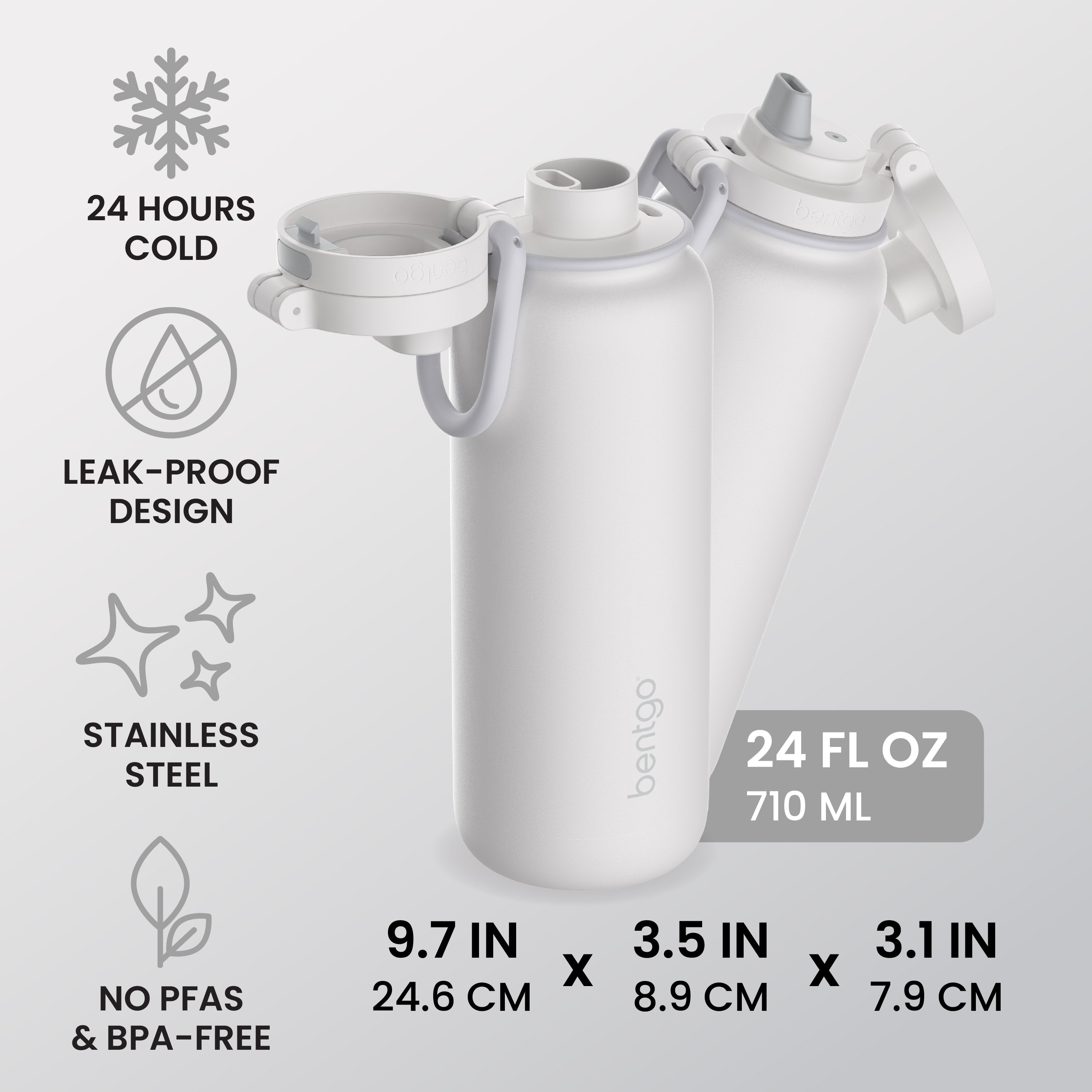 Bentgo Flip 2-in-1 Water Bottle (24 fl oz)