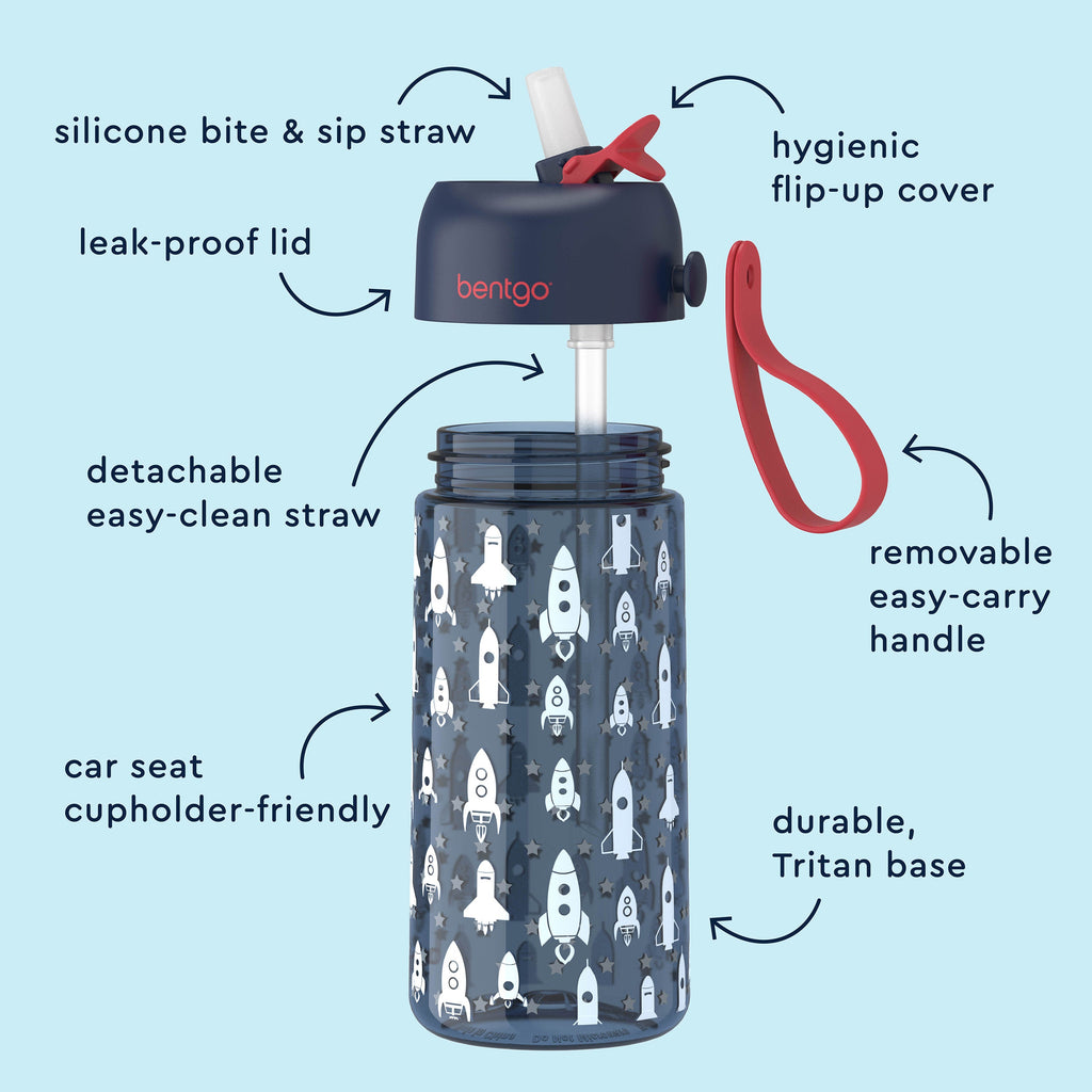 Bentgo Kids Prints Water Bottle (2-Pack)