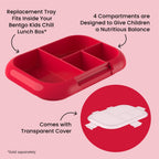 Bentgo Chill Kids Tray with Transparent Cover