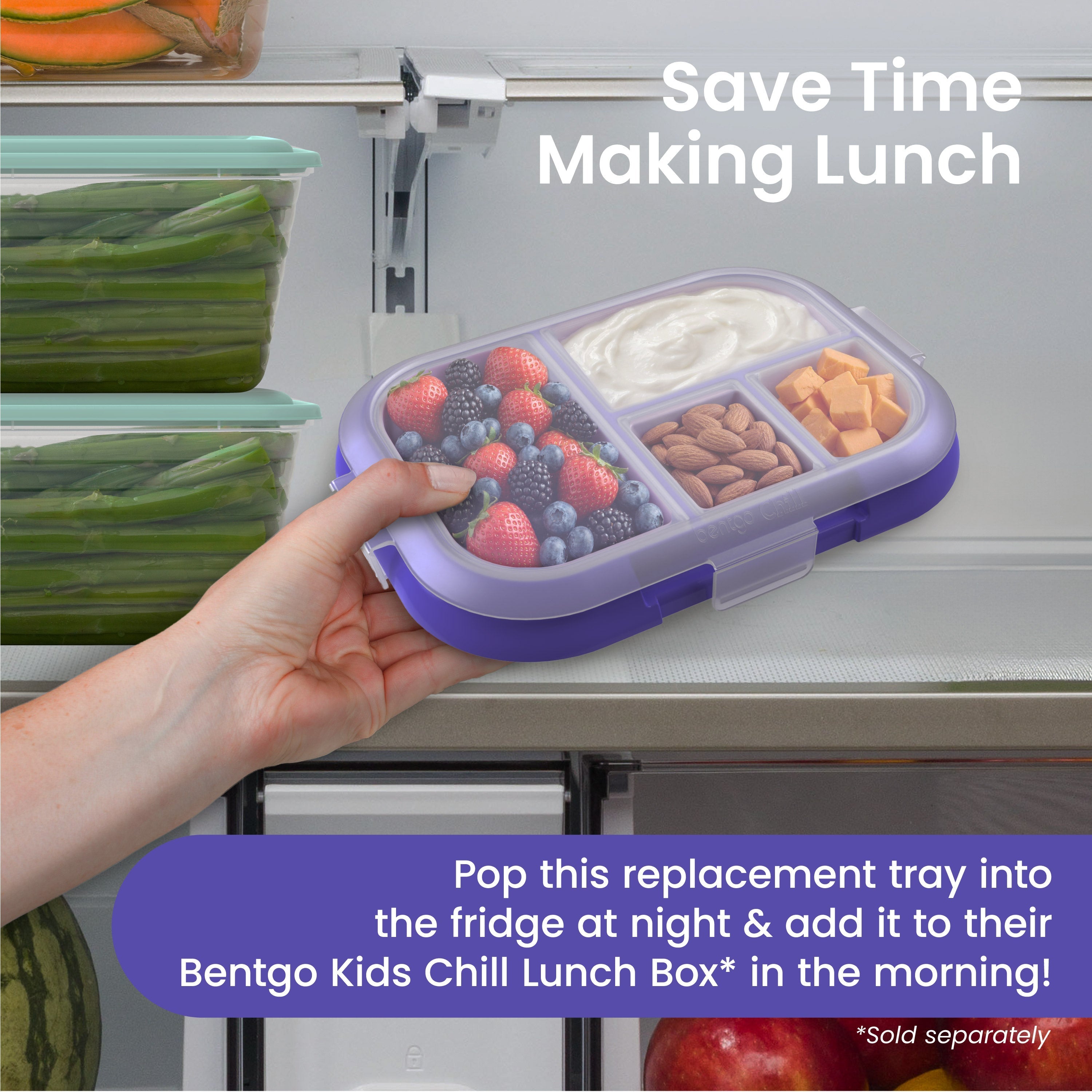 Bentgo Chill Kids Tray with Transparent Cover