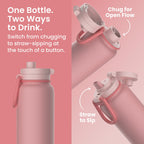 Bentgo Flip 2-in-1 Water Bottle (24 fl oz)