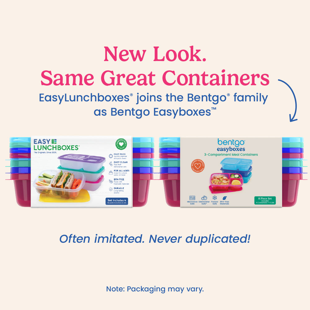 Bentgo Easyboxes 3-Compartment Food Containers 8-Piece Set