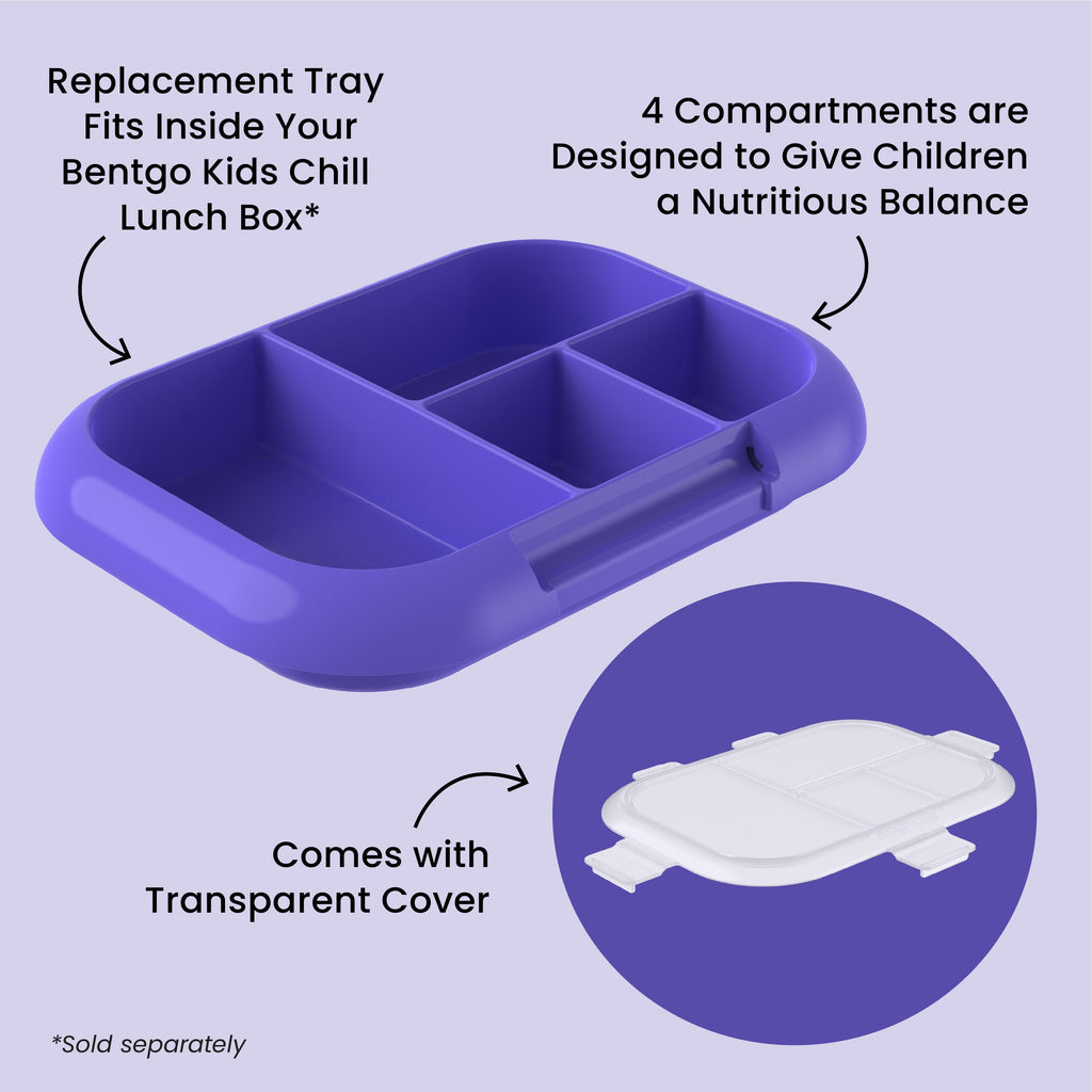 Bentgo Chill Kids Tray with Transparent Cover