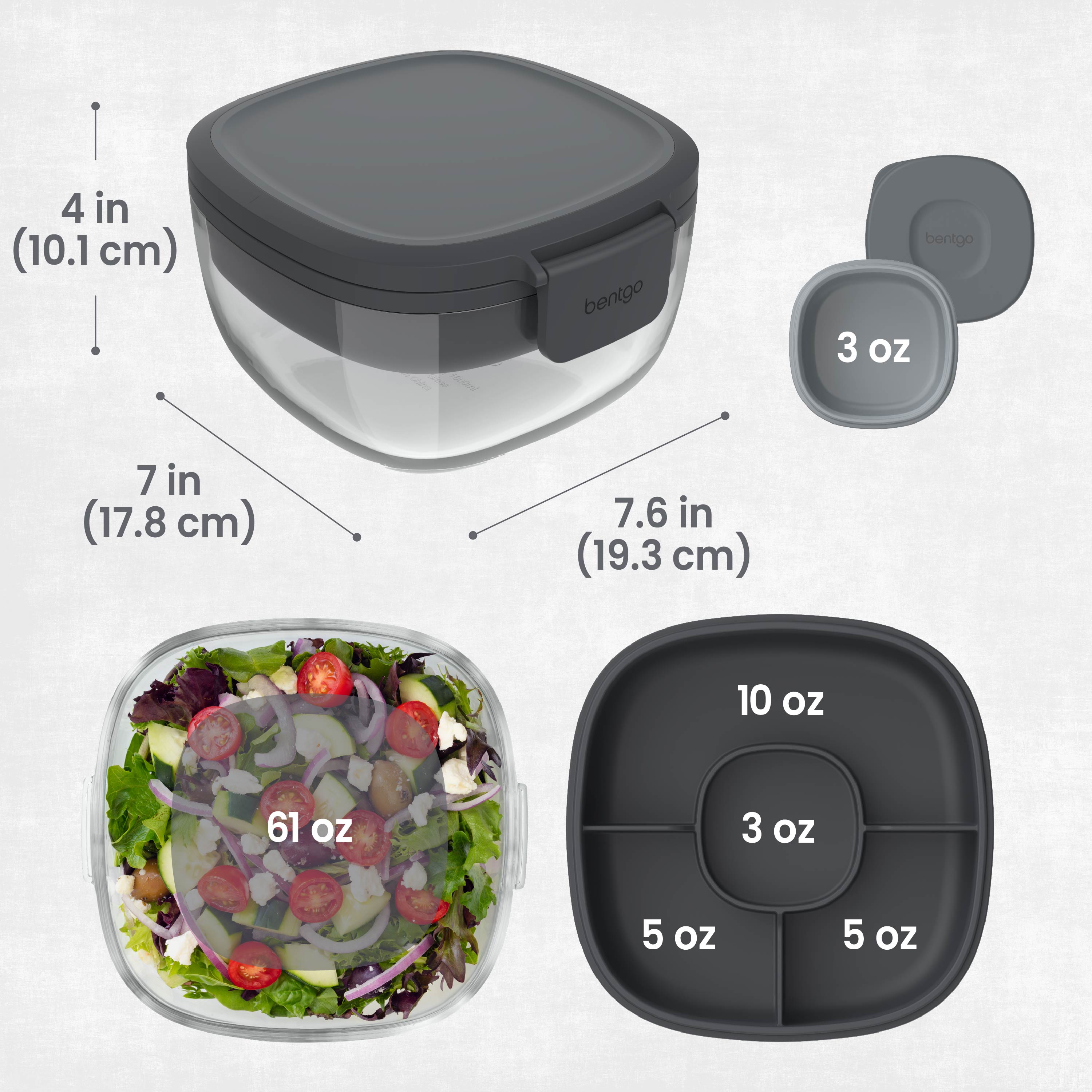 Bentgo Glass Salad Container