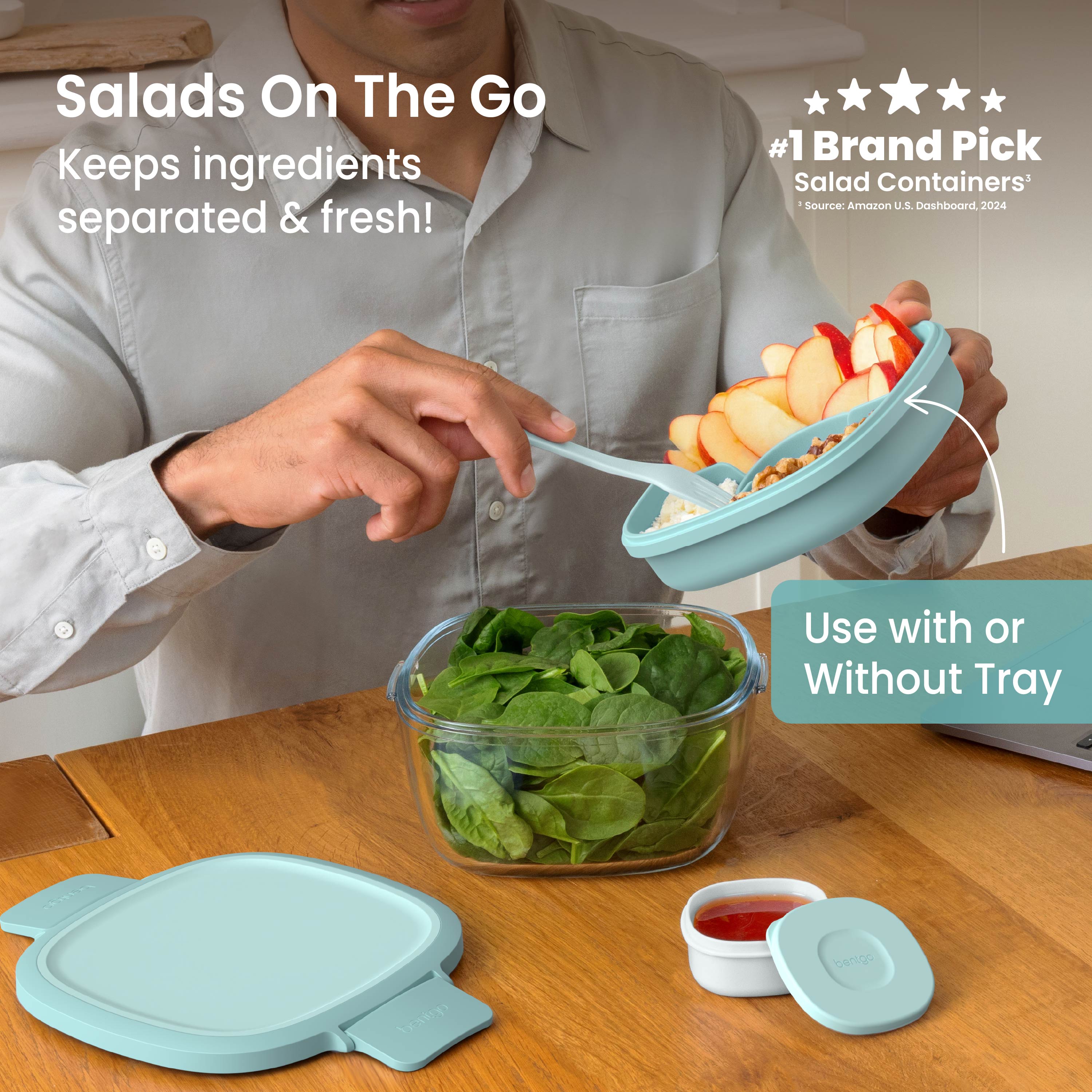 Bentgo Glass Salad Container