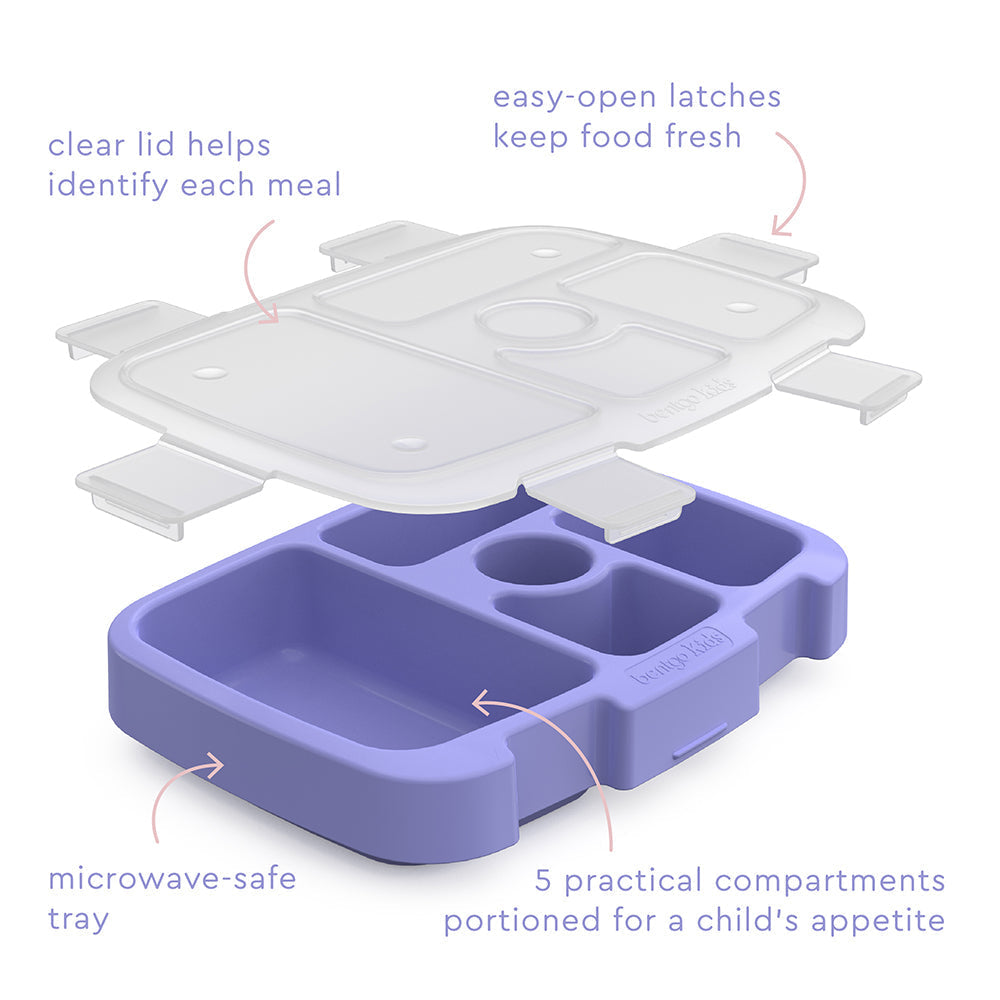 Bentgo Kids Prints Tray with Transparent Cover
