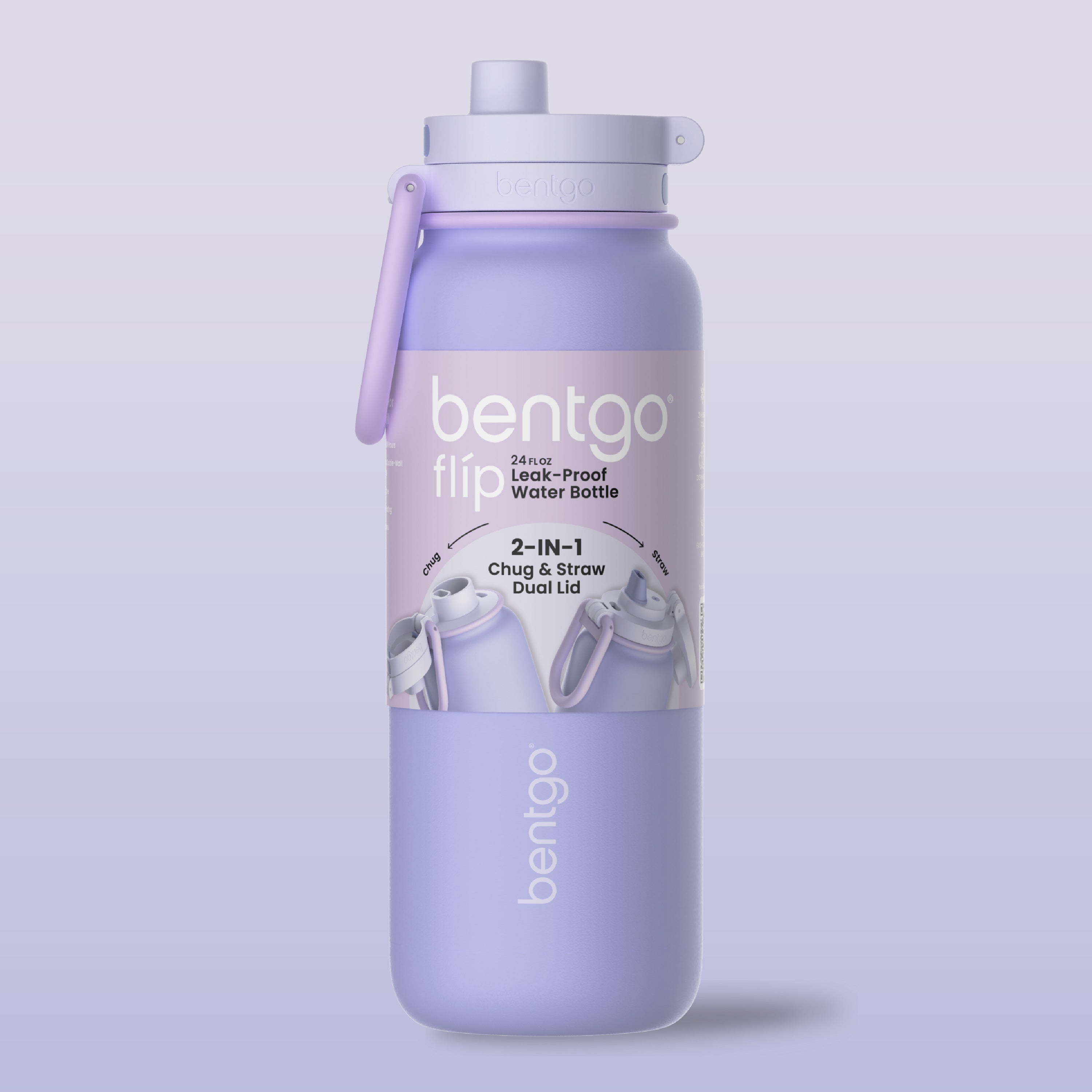 Bentgo Flip 2-in-1 Water Bottle (24 fl oz)