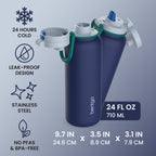 Bentgo Flip 2-in-1 Water Bottle (24 fl oz)