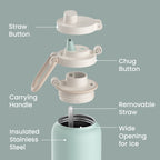 Bentgo Flip 2-in-1 Water Bottle (24 fl oz)