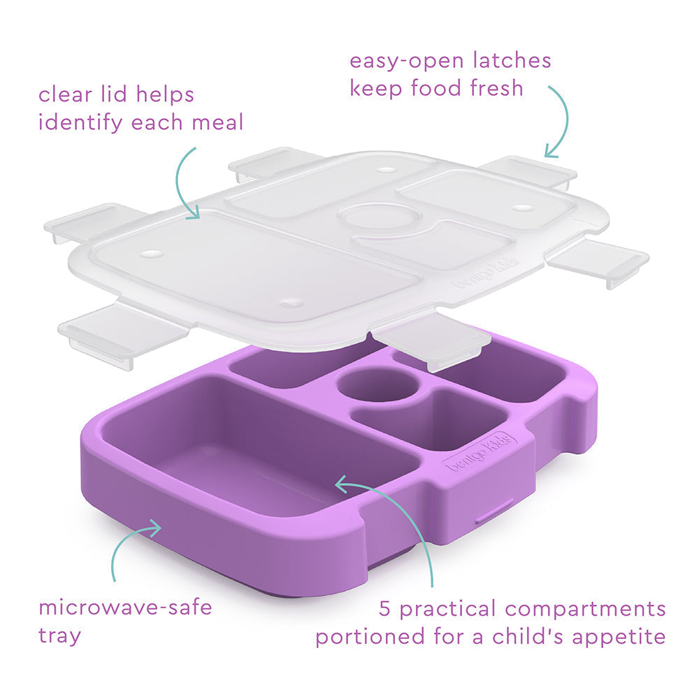 Bentgo Kids Prints Tray with Transparent Cover