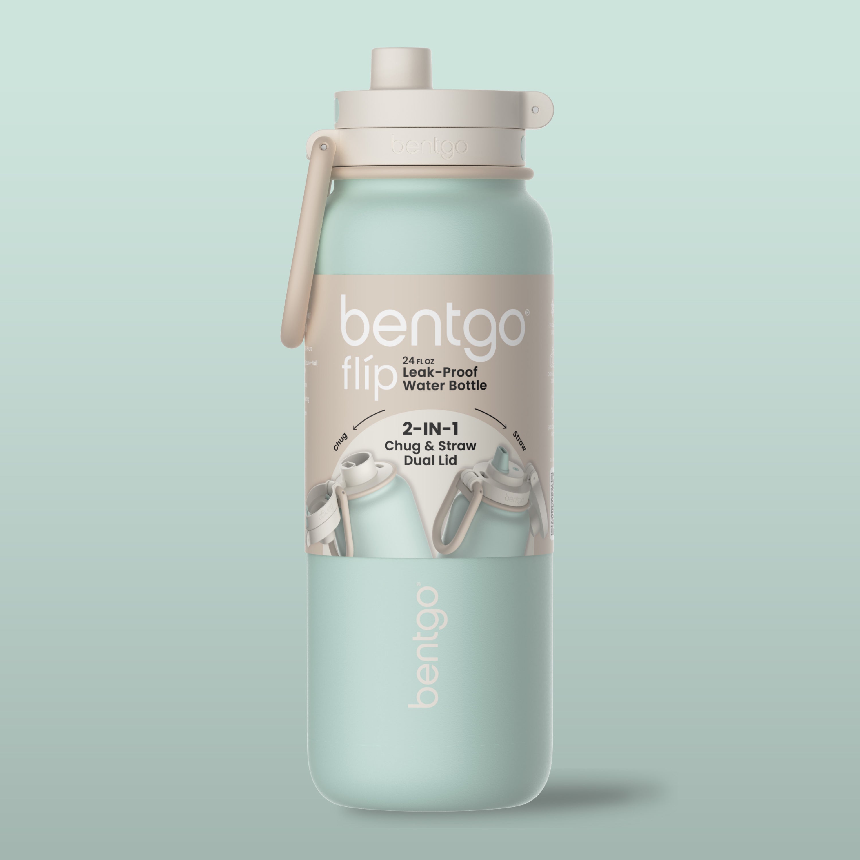 Bentgo Flip 2-in-1 Water Bottle (24 fl oz)