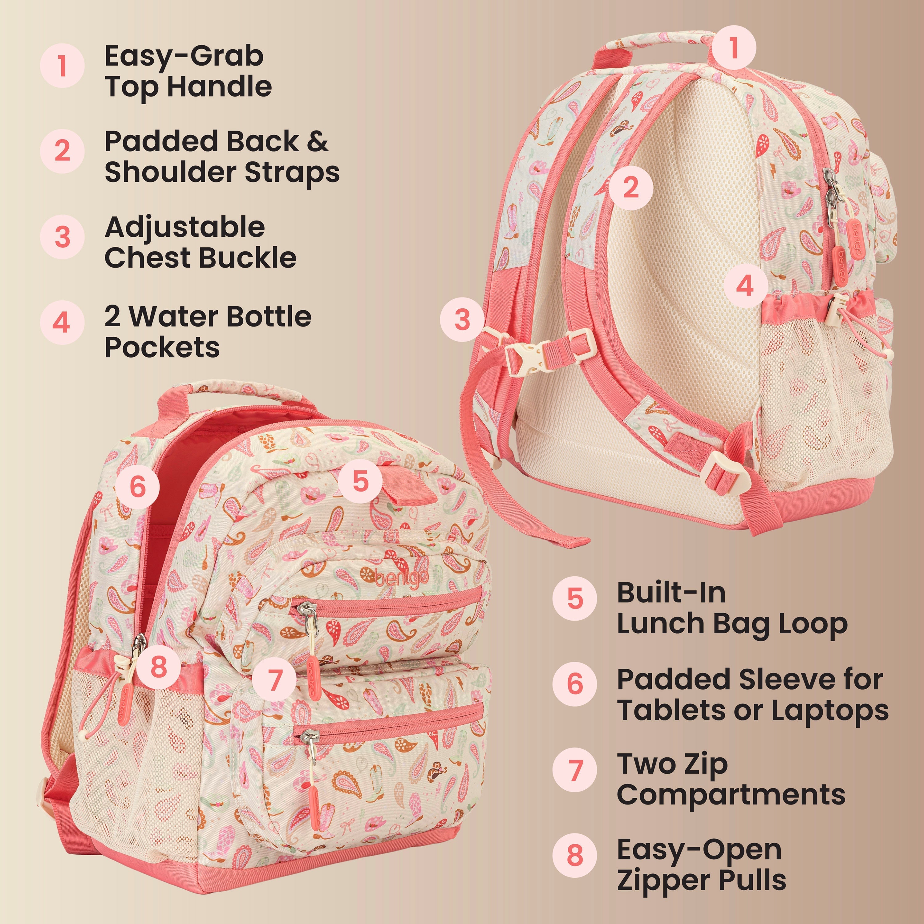 Bentgo Kids Prints Backpack