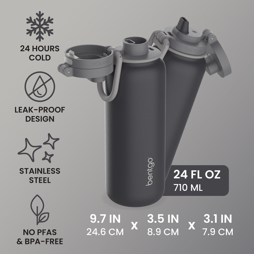 Bentgo Flip 2-in-1 Water Bottle (24 fl oz)