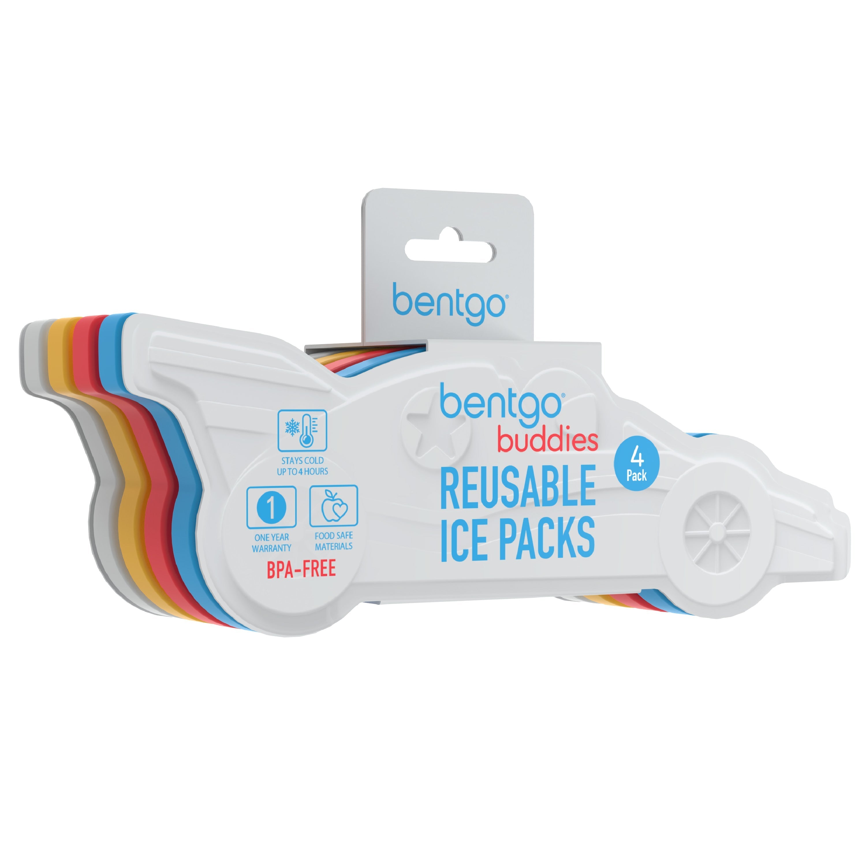 Bentgo Buddies Reusable Ice Packs (4-Pack)
